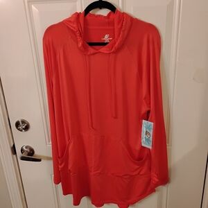 Coral Hooded Pullover By Laguna.